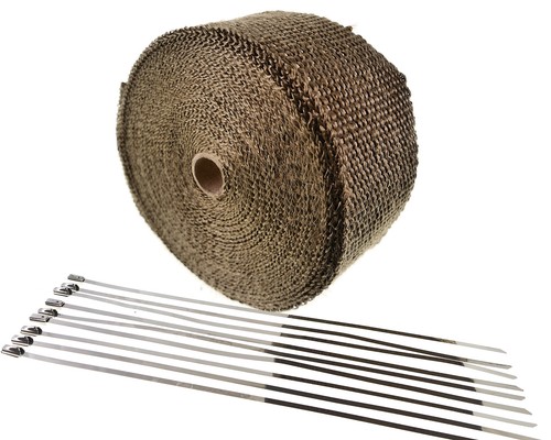 Hitzeschutzband 15m titan - 15m,