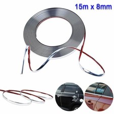 15m x 8mm Chrom Zierleiste